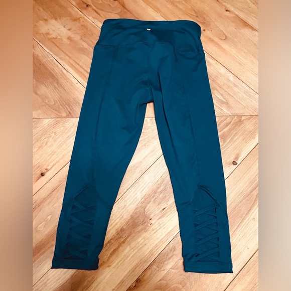 Active Life Dark Teal Green Exercise Pants - Picture 3 of 6